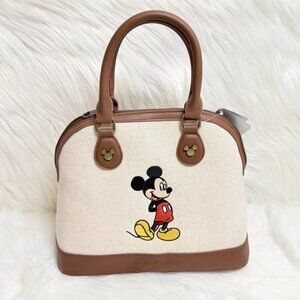 Disney Mickey Mouse Satchel - Cream and Brown